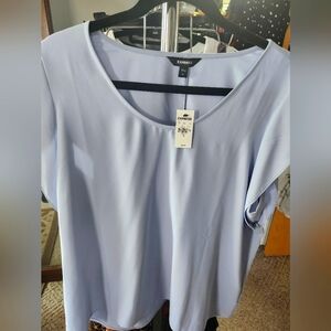 Express Sky Blue Women's Blouse - Size XL